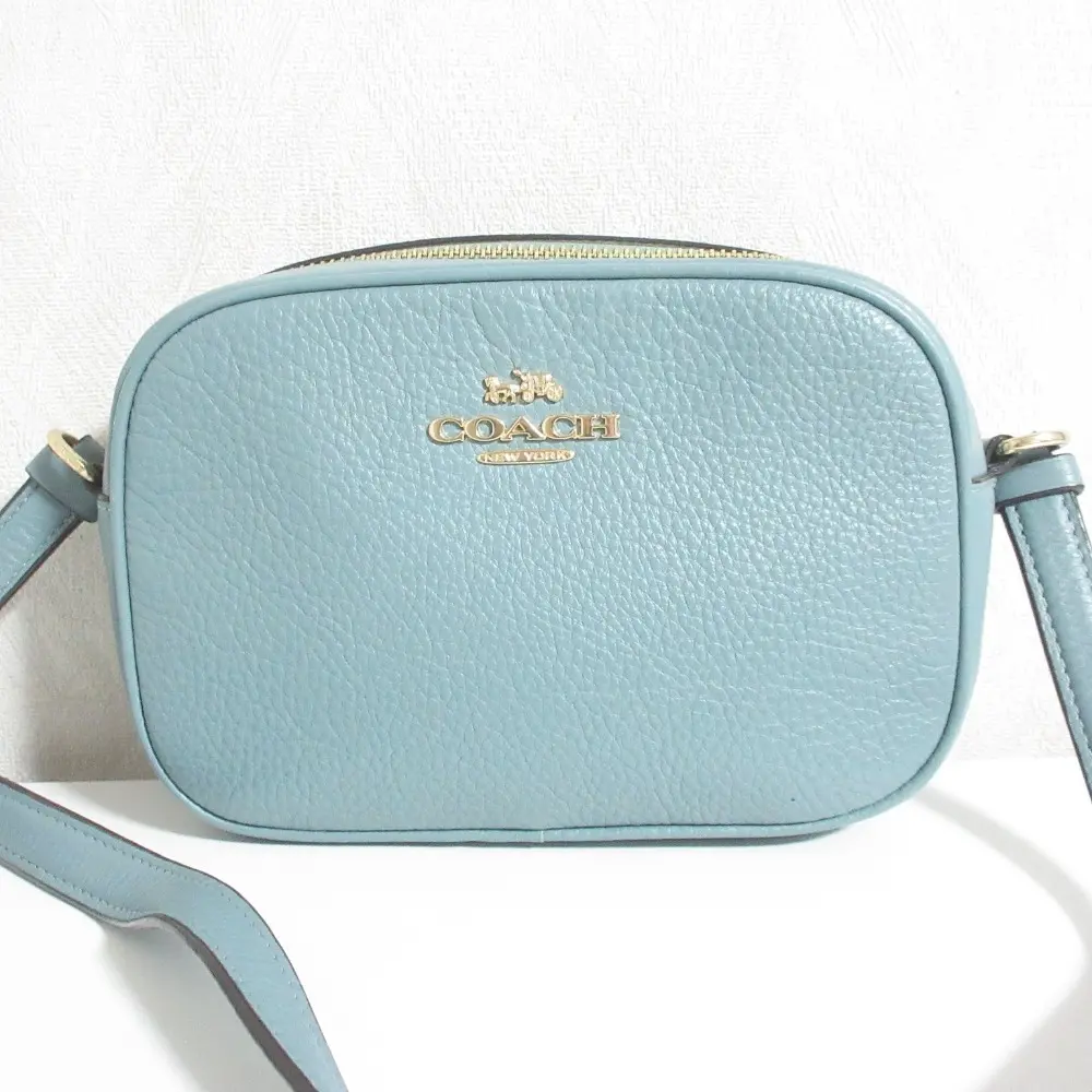 COACH コーチ ミニ ジェイミー カメラバッグ ショルダーバッグ CA069 ブルー