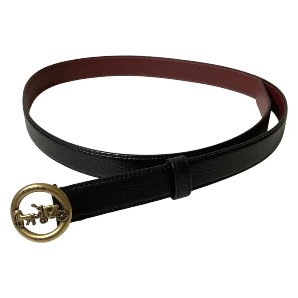 COACH コーチ ホース アンド キャリッジ ベルト F78181 M ブラック