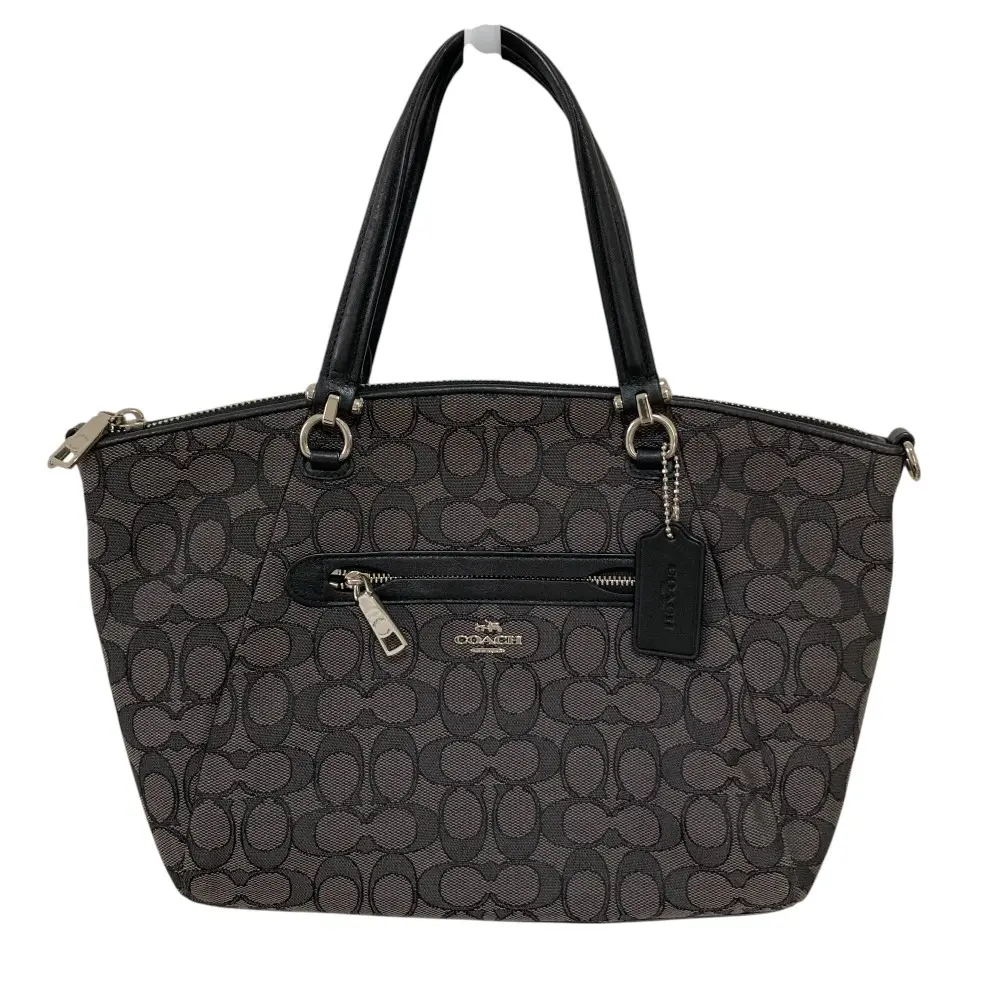 COACH コーチ シグネチャー 2way ショルダーバッグ トートバッグ 58875 グレー