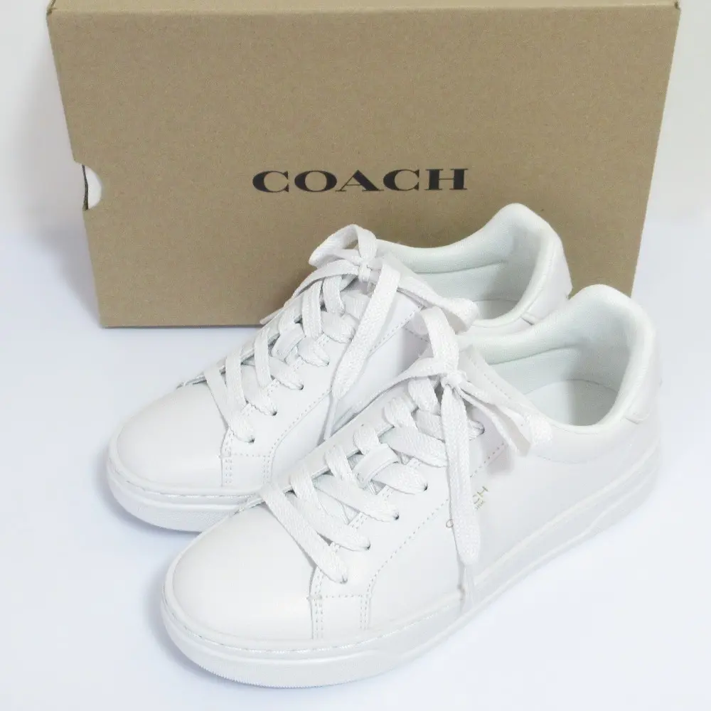 COACH コーチ HIGH LINE LTH SNK ローカットスニーカー サイズEUR37 23.5cm ホワイト