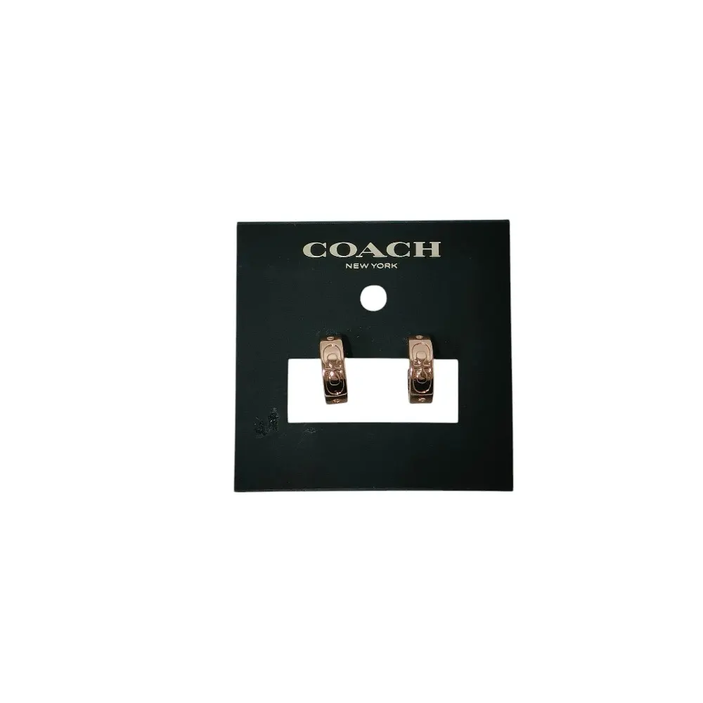 COACH コーチ シグネチャー ハギー フープピアス CI901 ピンク ゴールドカラーの買取実績【2025年9月買取】