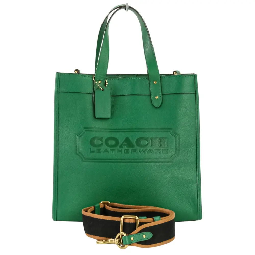 COACH コーチ フィールド トート ウィズ コーチ バッジ 2WAY トートバッグ C2781 グリーン