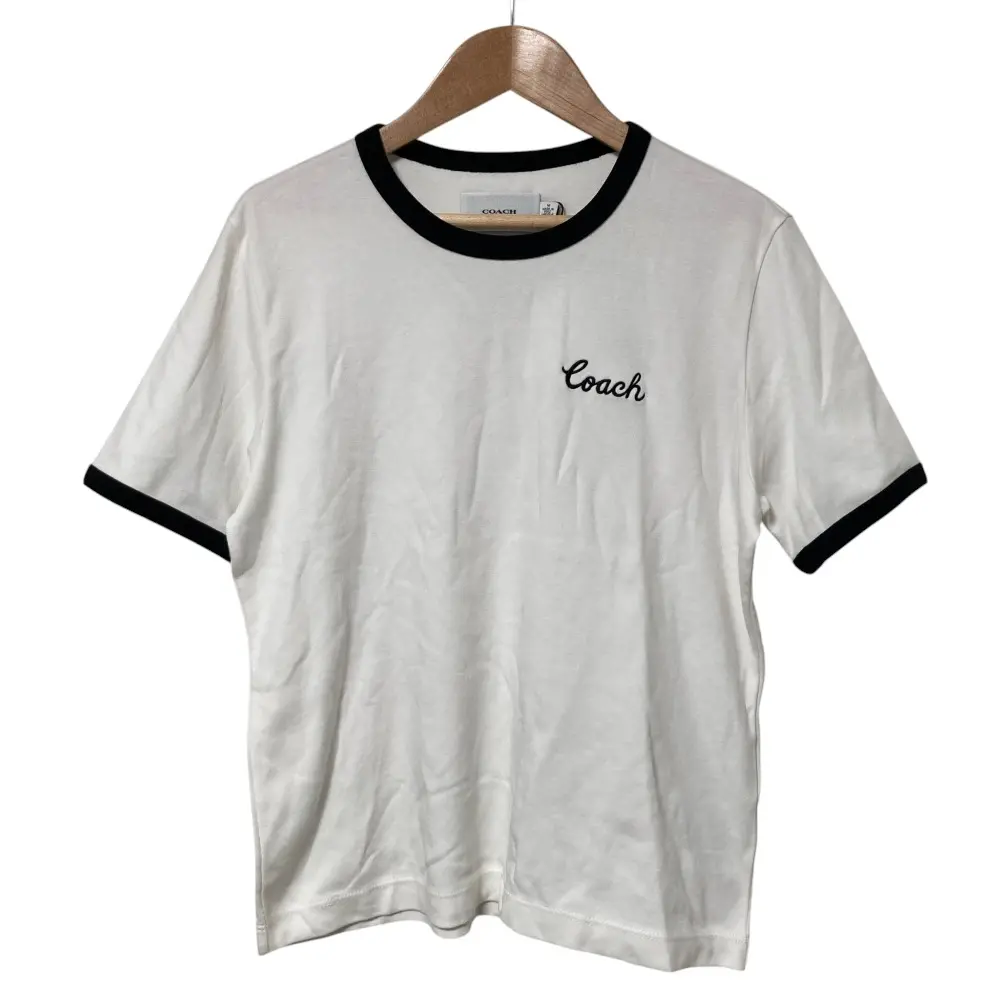 COACH コーチ クルーネック リンガーTシャツ カットソー CS612 サイズM ホワイトの買取実績【2026年1月買取】