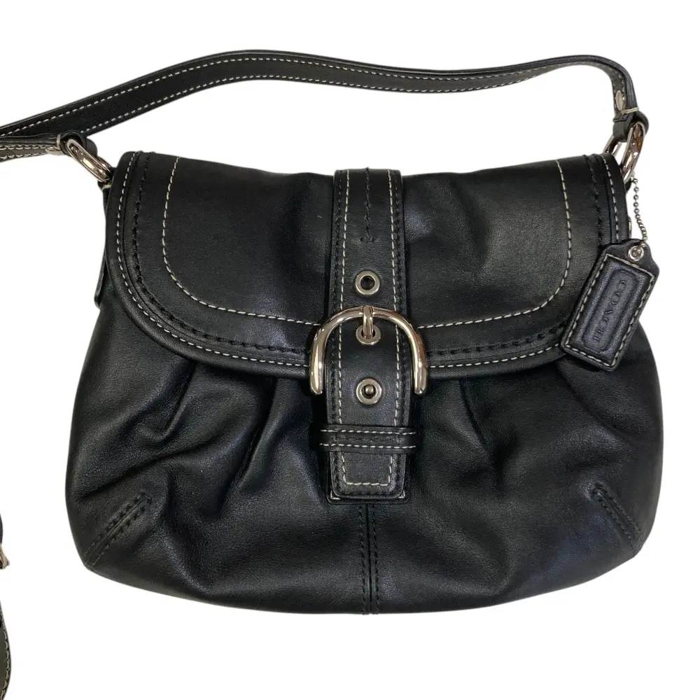 COACH コーチ ソーホー レザー ショルダーバッグ F15077 ブラック