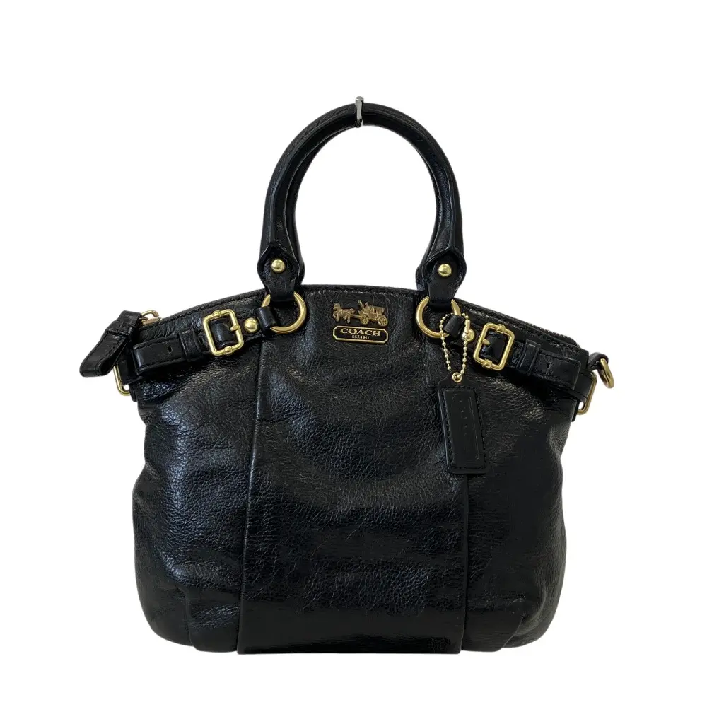 COACH コーチ マディソン レザー 2way ショルダー ハンド バッグ 18625 ブラック