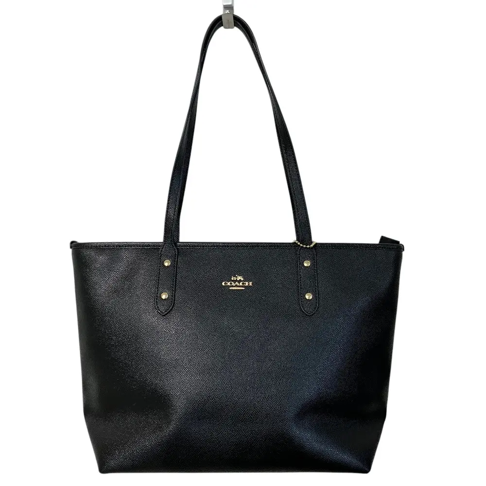 COACH コーチ レザー ハンドバッグ トートバッグ F58846 ブラック