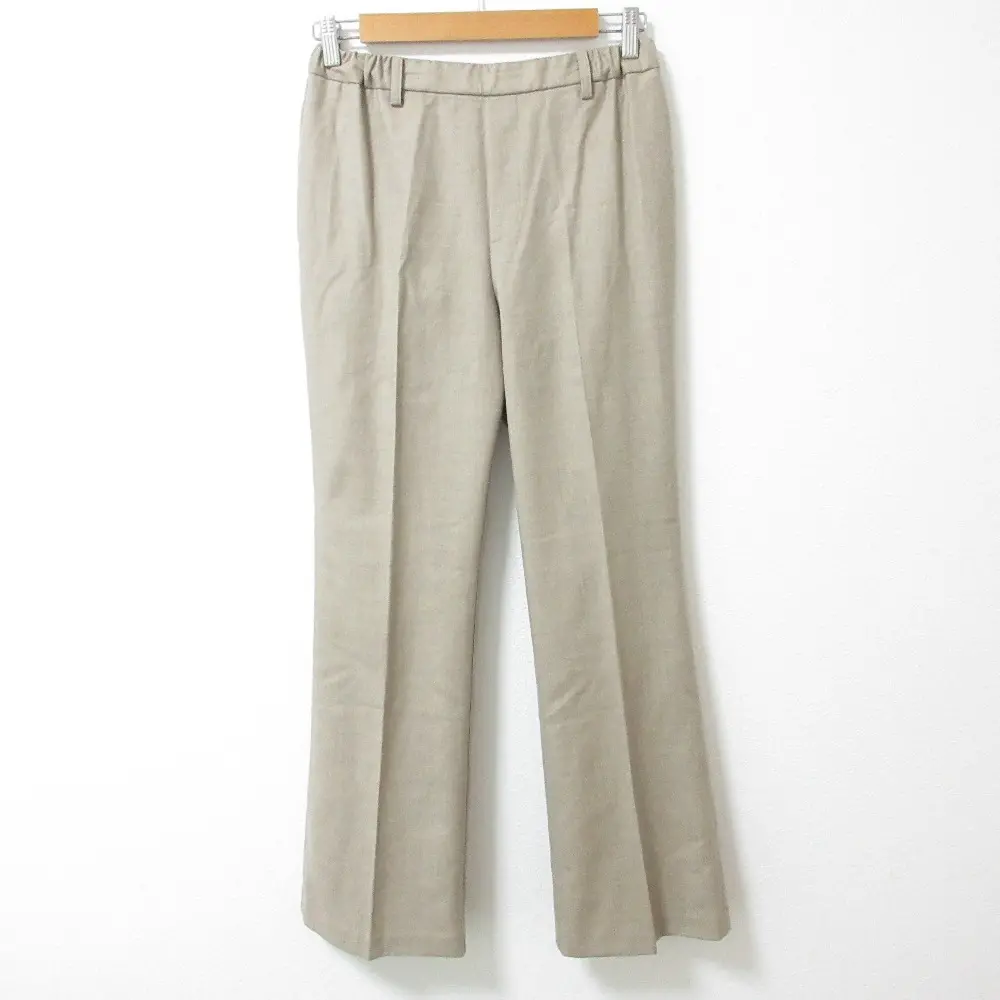 22AW Col Pierrot コルピエロ ミューズドゥドゥーズィエムクラス WOOL センタープレスパンツ スラックス サイズ38 ベージュ