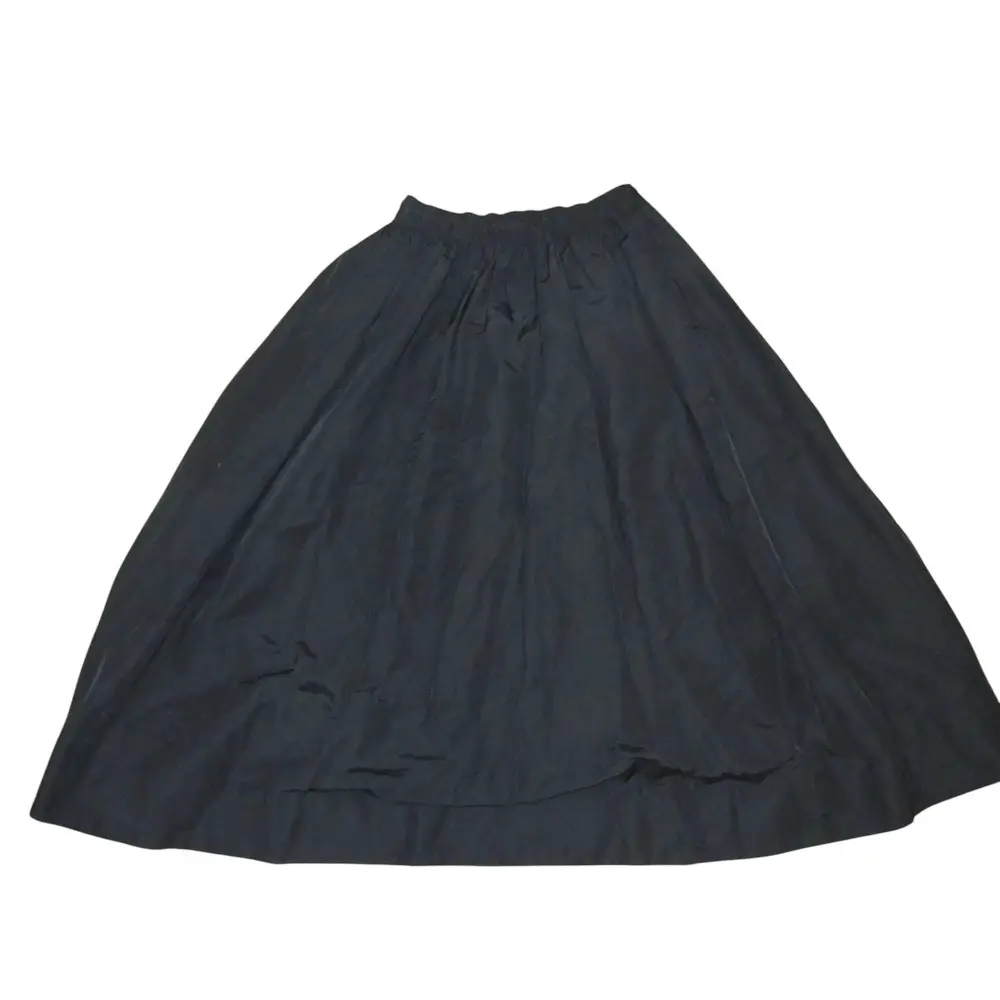 24SS Col Pierrot コルピエロ グログラン リネンブレンド ボリューム フレア ロングスカート 38 ブラック