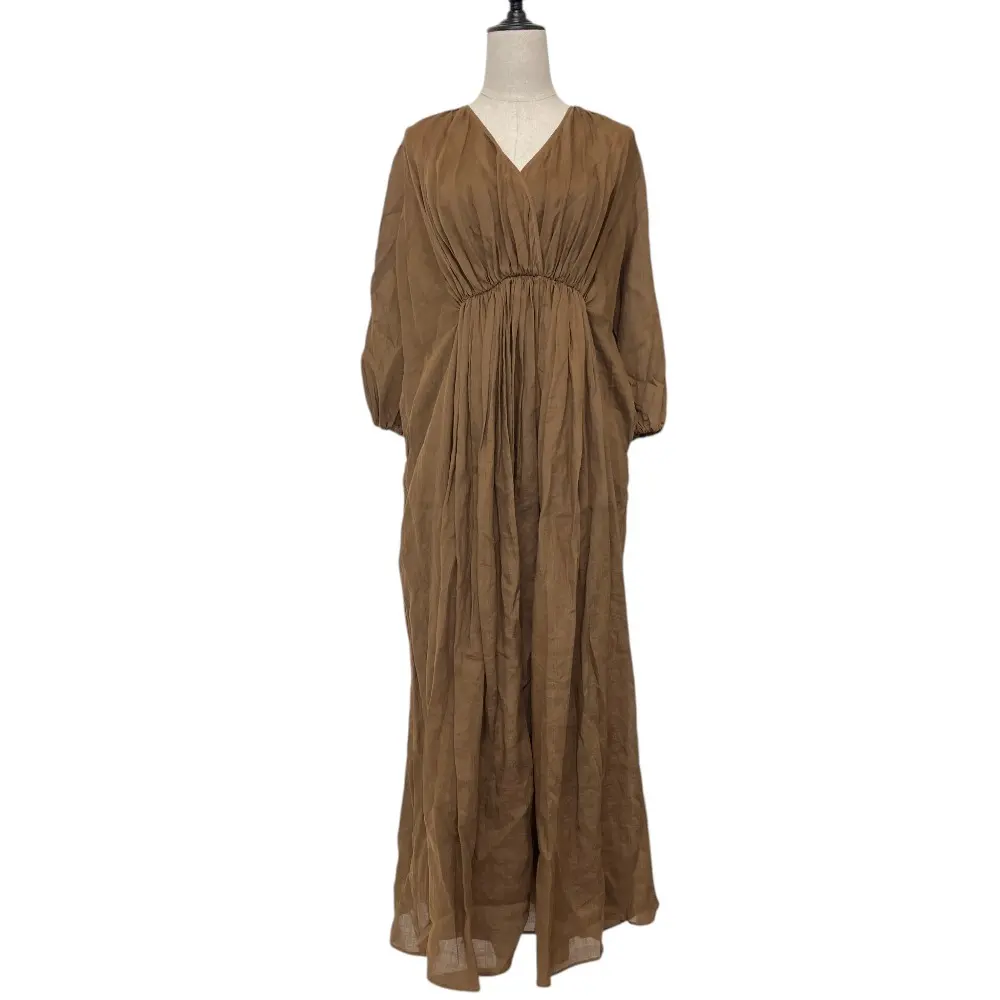 24SS Col Pierrot コルピエロ RAMIE MAXI DRESS ワンピース ブラウン