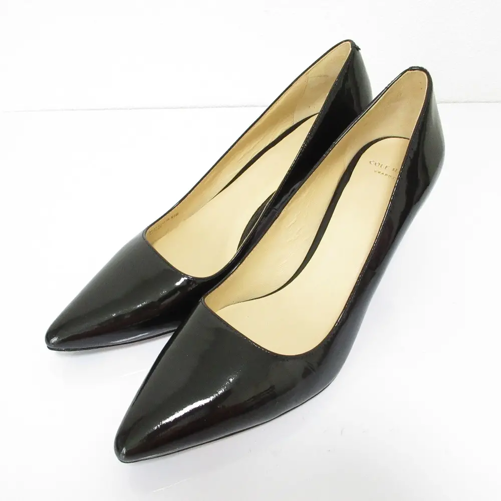 COLE HAAN コールハーン nike air ウェッジソール リボンパンプス 5B