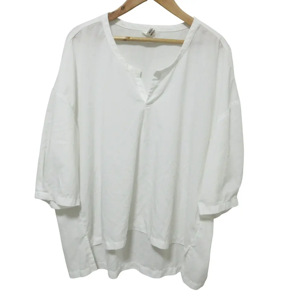 COMME des GARCONS COMME des GARCONS コムデギャルソン コムコム ハーフスリーブ ブラウス RE-B013 S ホワイト