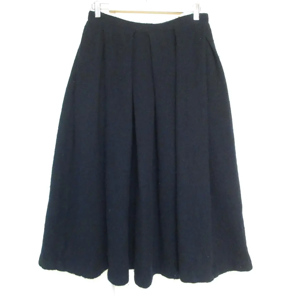 COMME des GARCONS COMME des GARCONS コムデギャルソン コムコム ウールボリュームスカート RJ-S001 AD2022 Sサイズ ネイビー