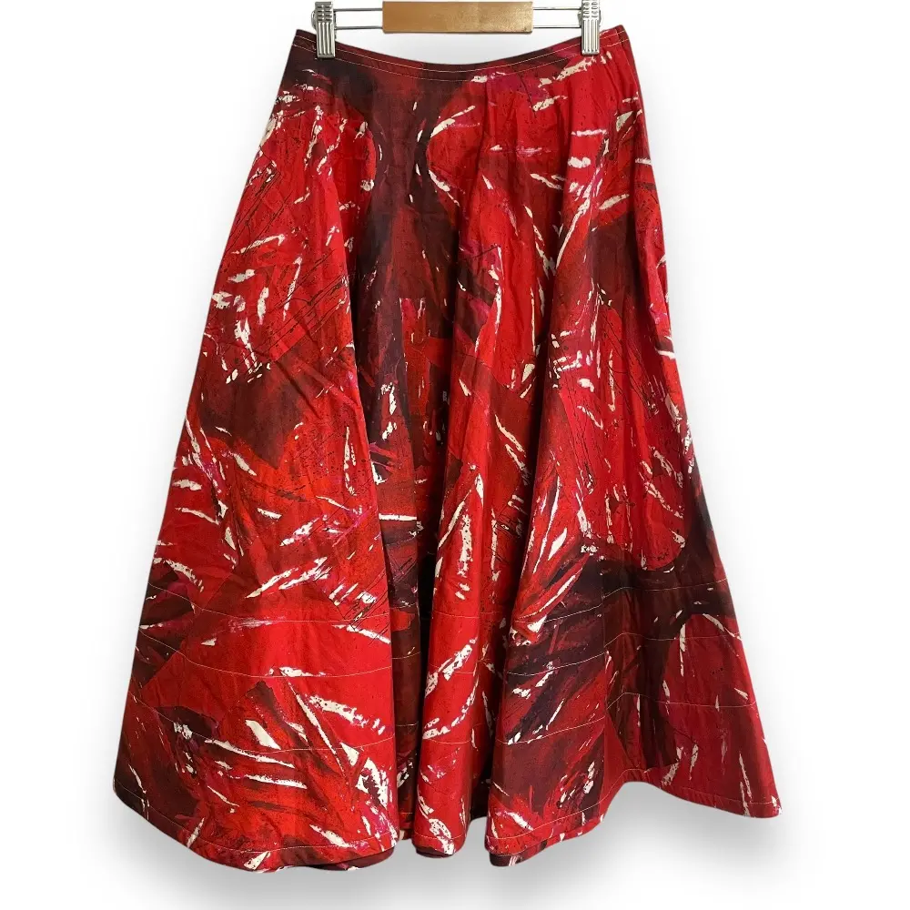 15SS 薔薇と血 COMME des GARCONS コムデギャルソン 総柄 ミモレ丈