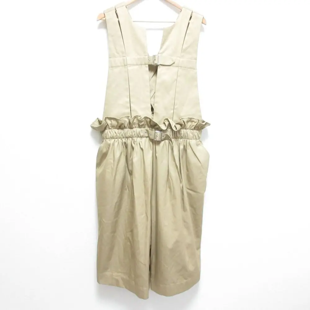 コ*ん様 noir kei ninomiyaベージュ ストライプ サロペット 22SS noir kei ninomiya ノワールケイニノミヤ コムデギャルソン