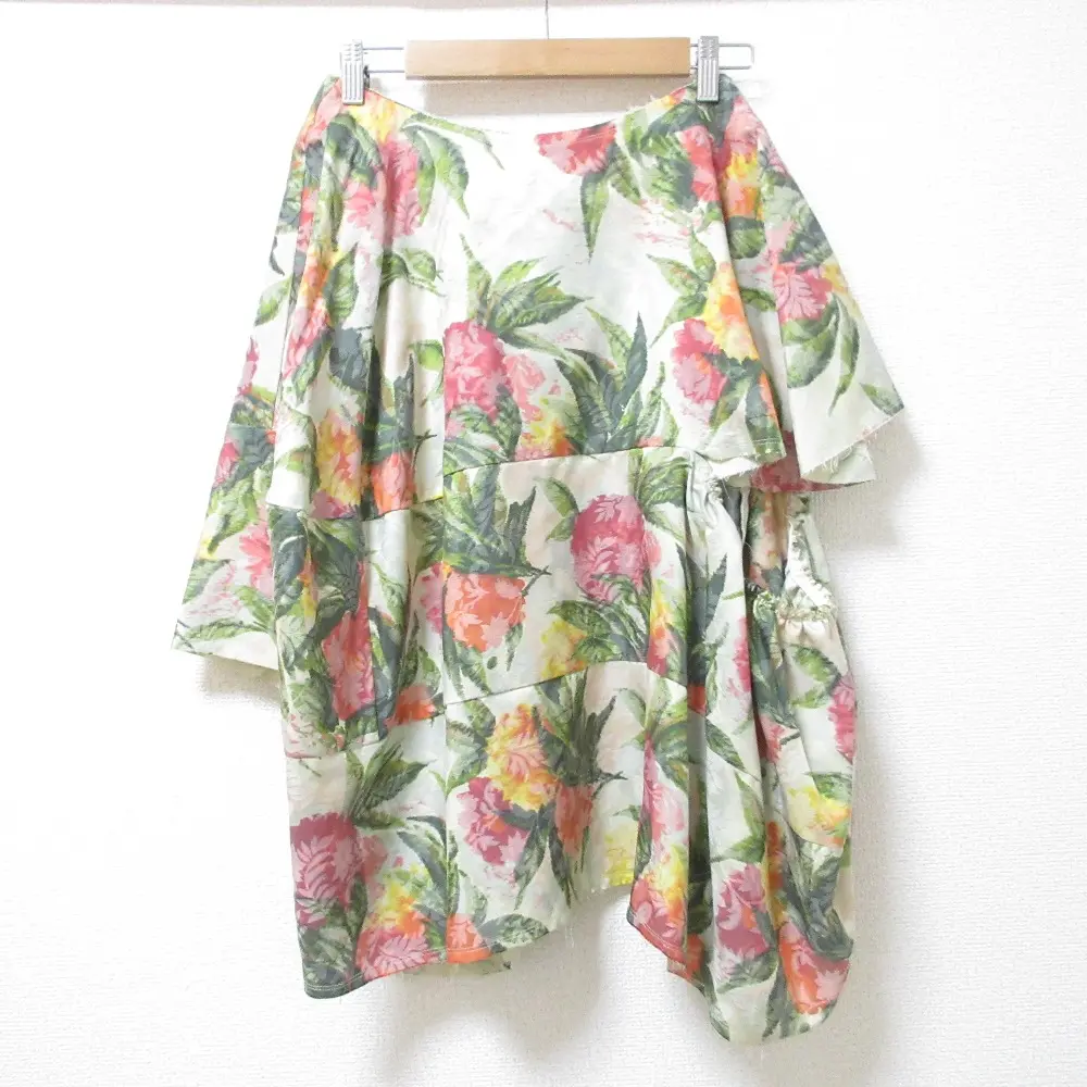 COMME des GARCONS コムデギャルソン 花柄 カットオフ ランダムホール