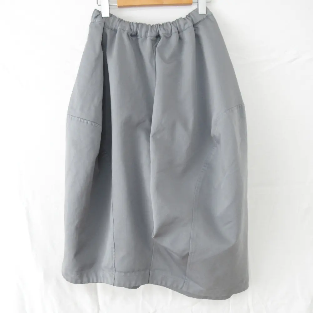 コムデギャルソン ライトグレー プリーツスカート ウエストゴム仕様 トリココムデギャルソンtricot COMME des GARCONS ウールプリーツ