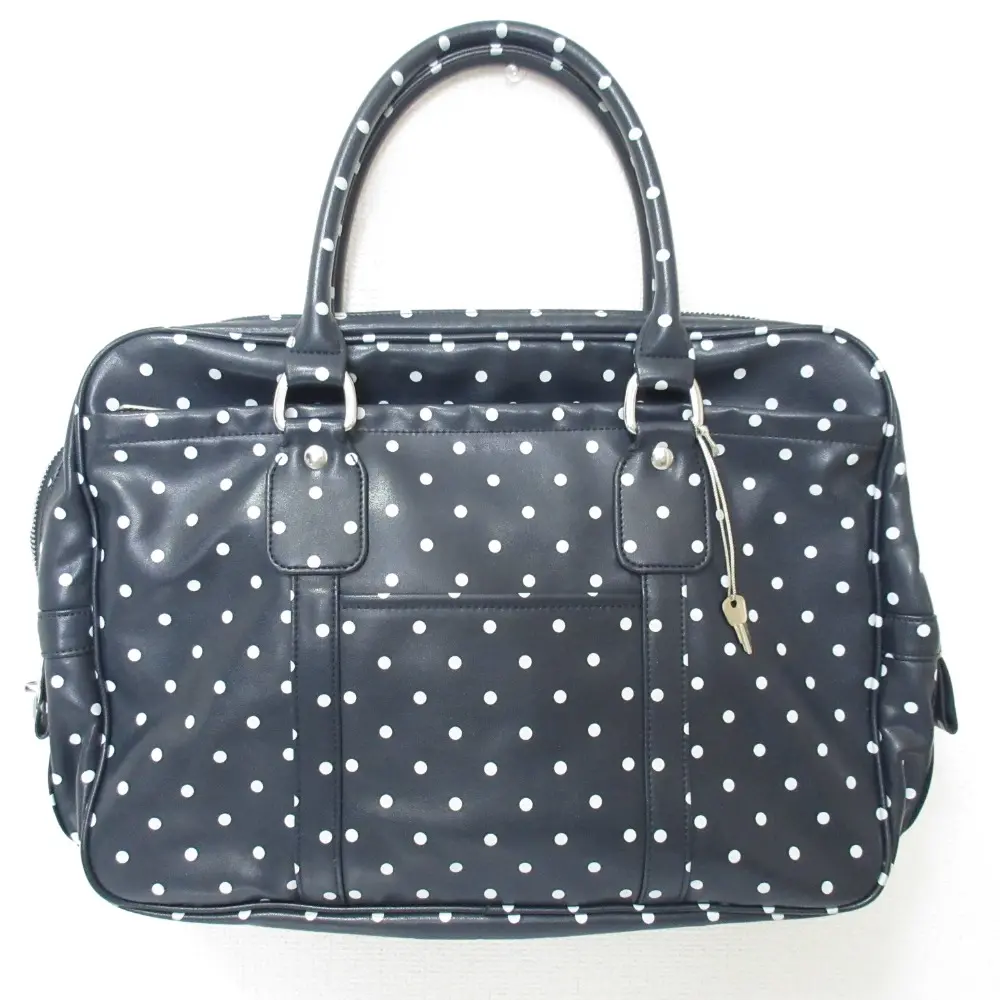 COMME des GARCONS コムデギャルソン ドット柄 ブリーフケース トートバッグ ネイビー