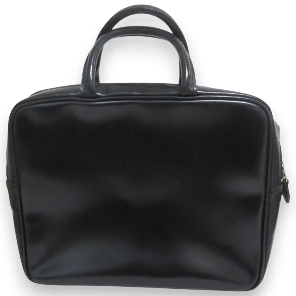 COMME des GARCONS コムデギャルソン 吉田カバン 青山限定 レザー スクエア ハンドバッグ KZ-K216 ブラック