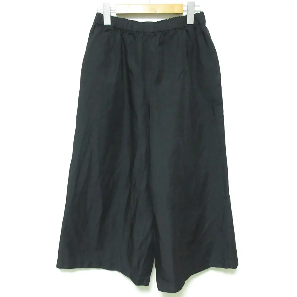 COMME des GARCONS コムコム コムデギャルソン 製品染め イージーワイドパンツ サイズXS ブラック