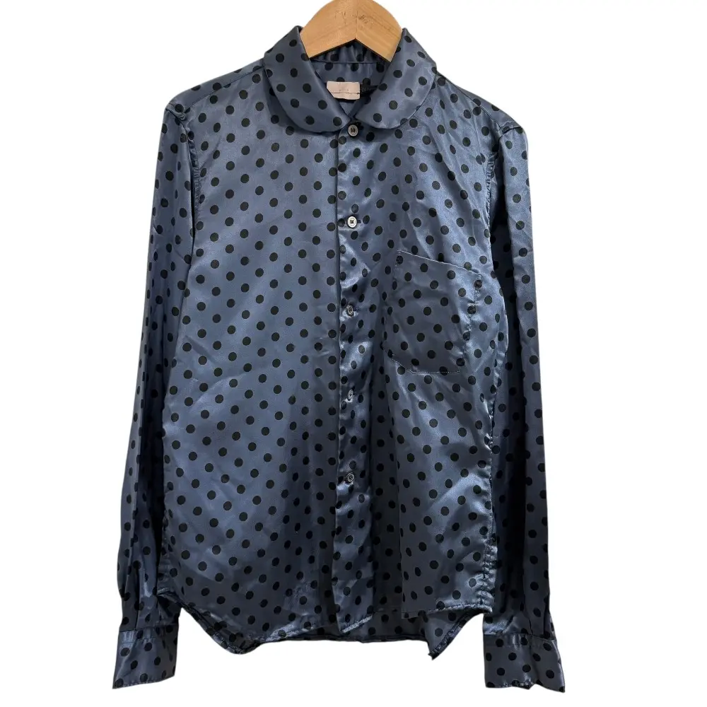 AD2012 COMME des GARCONS コムデギャルソン ドット柄 長袖 サテン