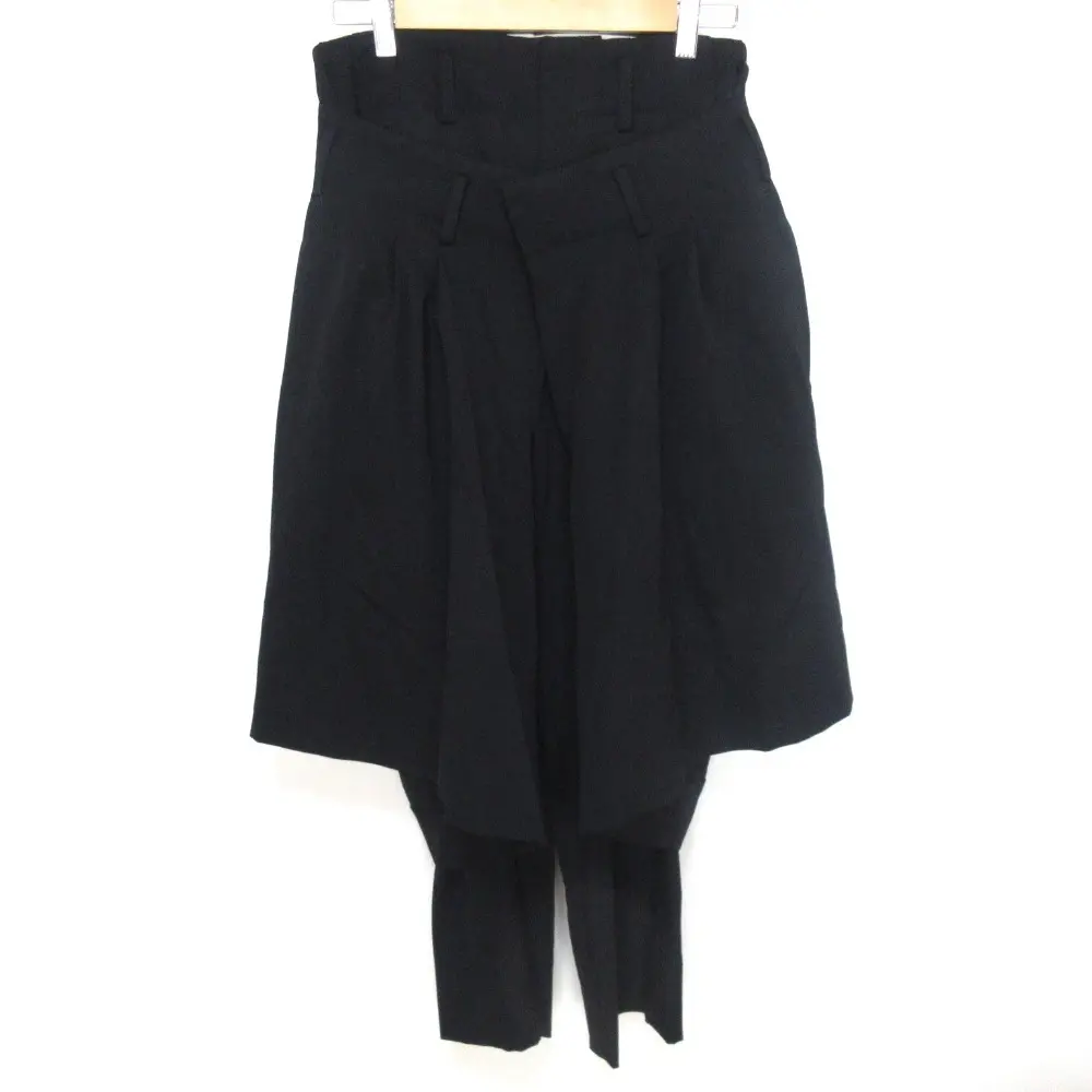 AD2022 COMME des GARCONS コムデギャルソン ウール ドッキングパンツ GK-P007 サイズXS ブラック