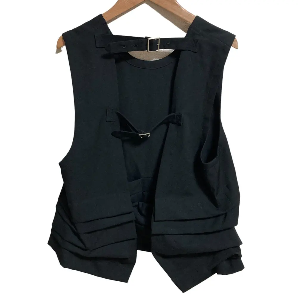AD2016 COMME des GARCONS コムコム コムデギャルソン ティアードベスト RR-V003 Sサイズ ブラック
