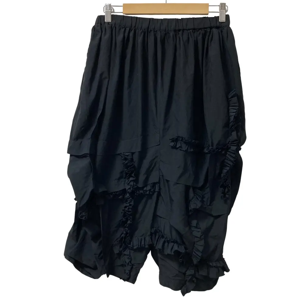 AD2015 COMME des GARCONS コムデギャルソン 製品染め フリルサルエルパンツ GP-P022 サイズS ブラック