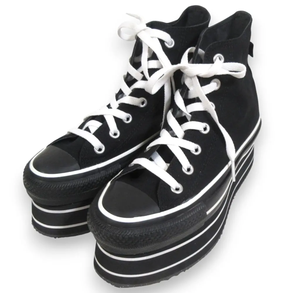 CONVERSE コンバース パメオポーズ別注 ALL STAR R STAGE HI PP ハイカットスニーカー 1SD966 24cm ブラック×ホワイト