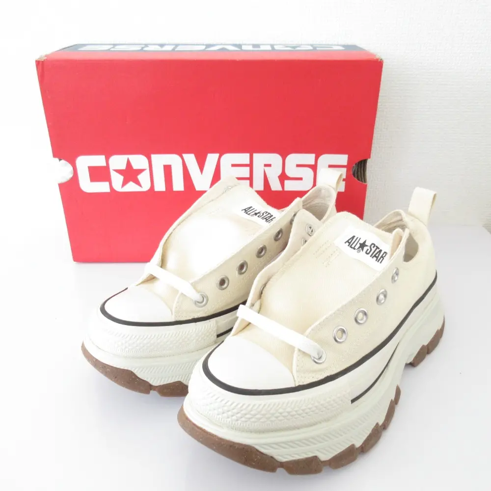 CONVERSE コンバース ALL STAR R TREKWAVE OX オールスター チャンキーソール スニーカー 1SD276 24.5cm ベージュ 