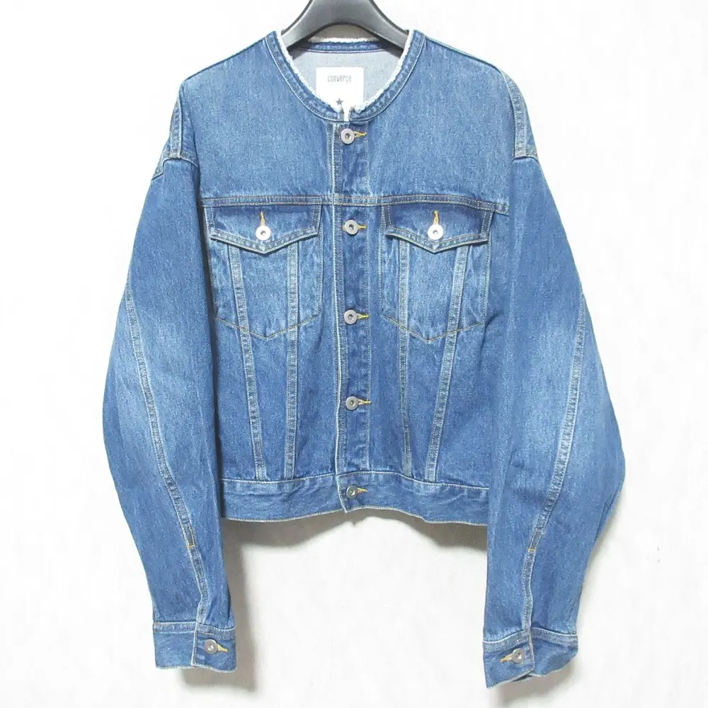 CONVERSE Tokyo コンバーストウキョウ ノーカラー デニムジャケット A2841FJM101 インディゴ