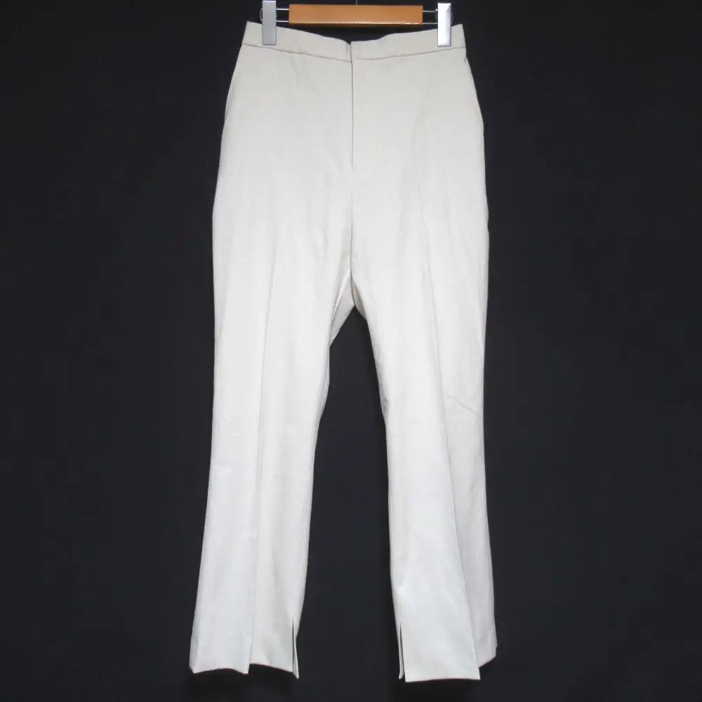 25SS Curensology カレンソロジー シェルタリング ブーツカットパンツ CL505025ER サイズ38 アイボリー
