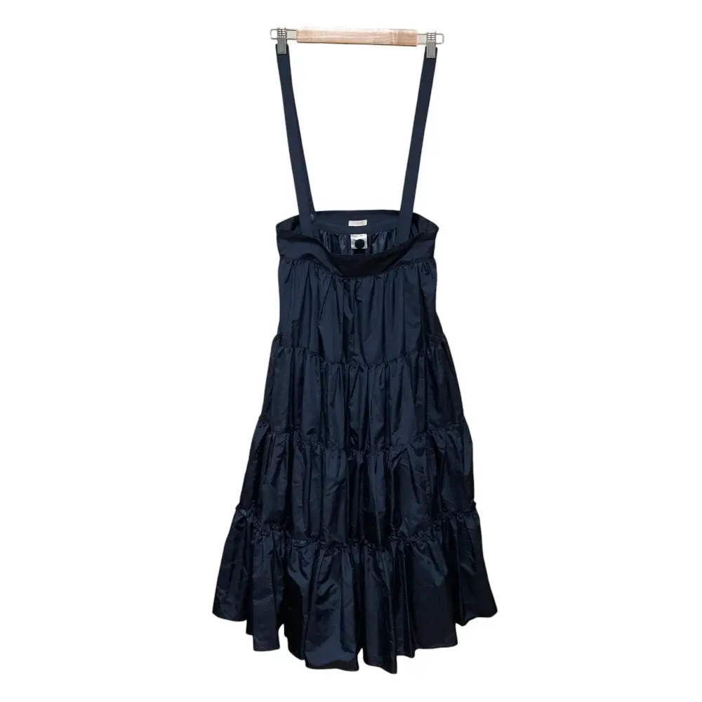 cygne シーニュ Aki サスペンダー付き ティアードスカート サイズF ネイビー