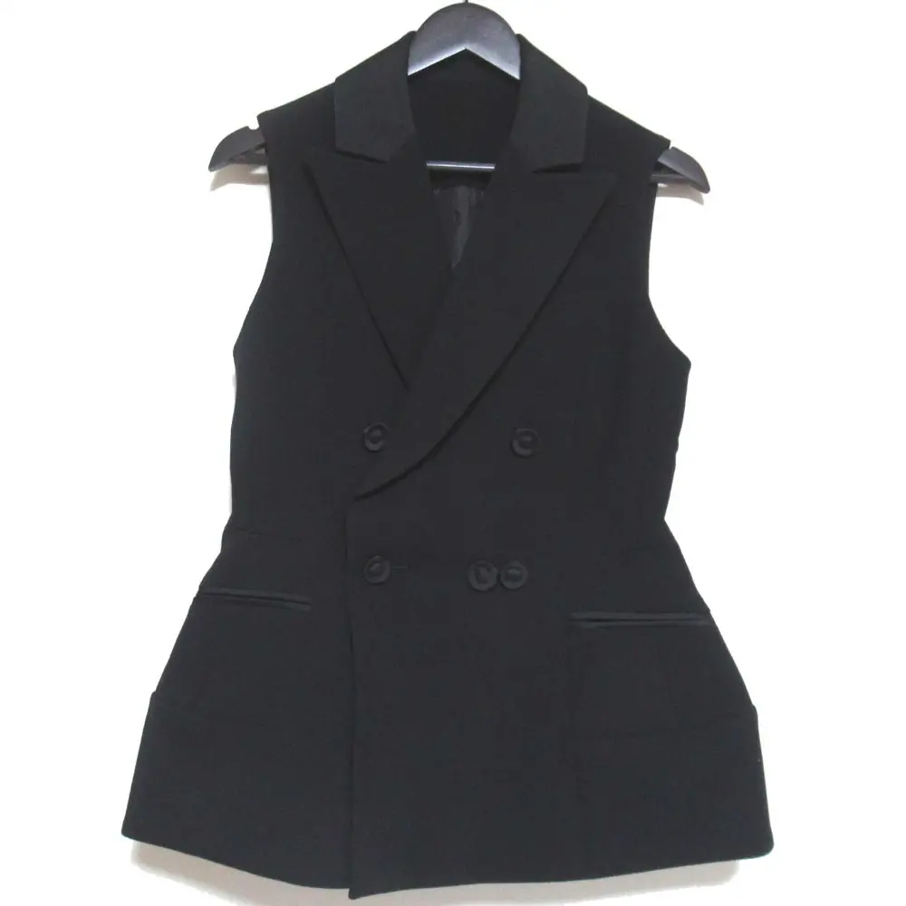 Cygne シーニュ スワンジレ Valerie ダブルブレスト ベスト 0サイズ ブラック