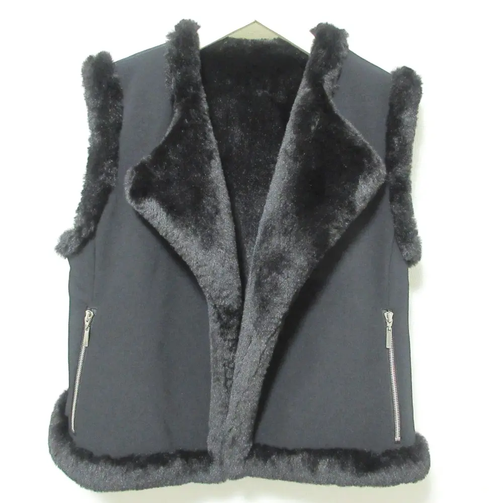 DAISY LIN デイジーリン フォー フォクシー リバーシブル ラブファーベスト 06285 40 ブラック