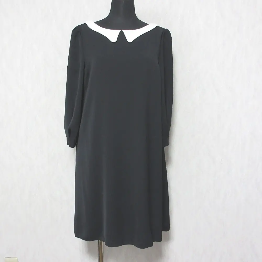 DAISY LIN for FOXEY デイジーリンフォーフォクシー フレンチD パウダーストレッチ 2WAY ひざ丈 ワンピース ドレス 33056 40 ブラック