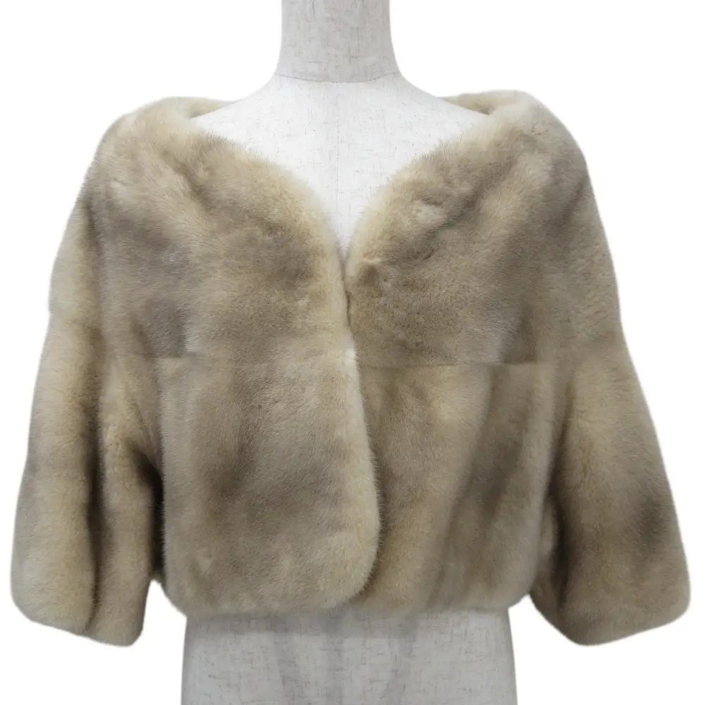 DAISY LIN for FOXEY デイジーリン フォー フォクシー ミンク ボレロジャケット 33604 サイズF ベージュ系