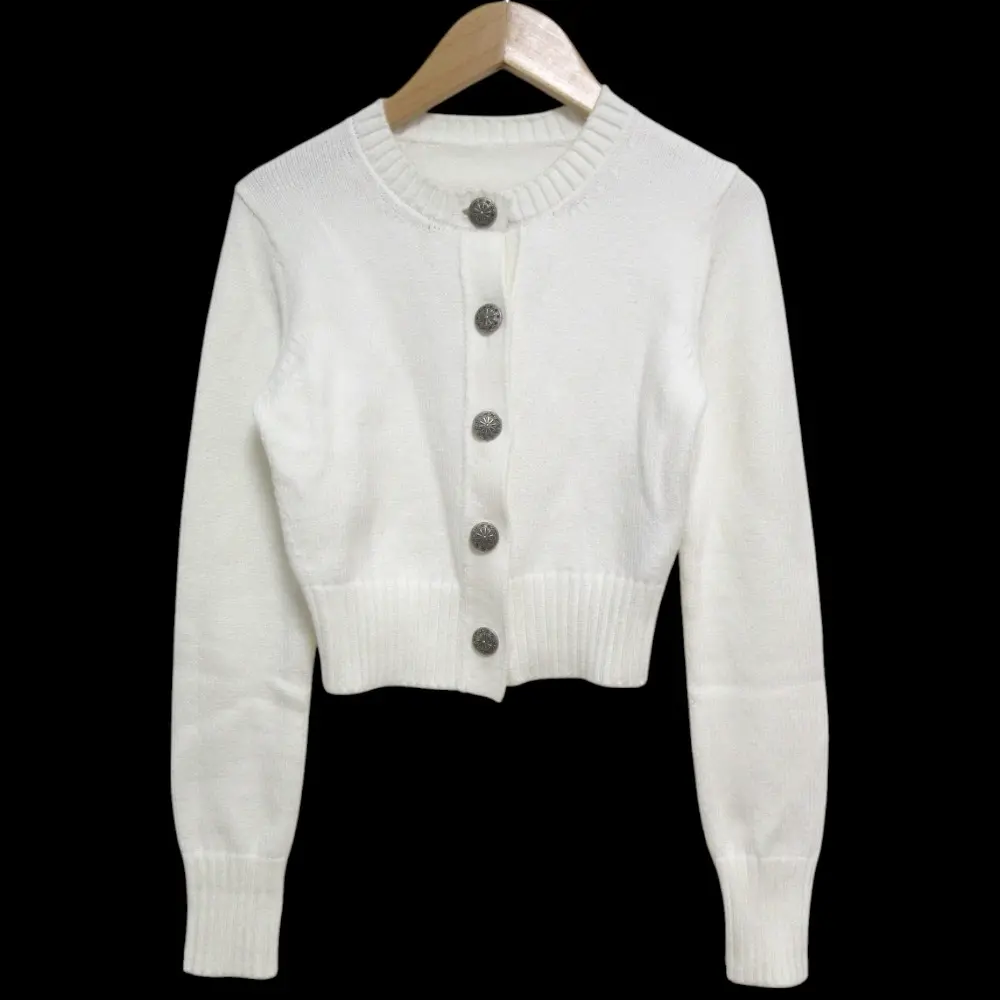 DAISY LIN For FOXEY デイジーリン フォクシー エンジェルヘア セシル 長袖 ニット カーディガン 35237 サイズ38 ホワイト