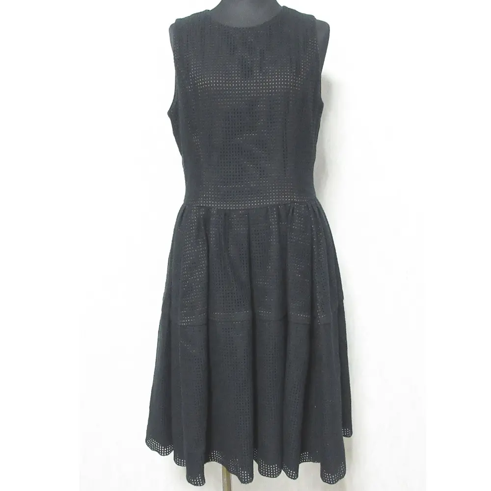 DAISY LIN for FOXEY デイジーリン フォクシー フレンチラッセル ノースリーブ ひざ丈 フレアワンピース 33047 40 ブラック