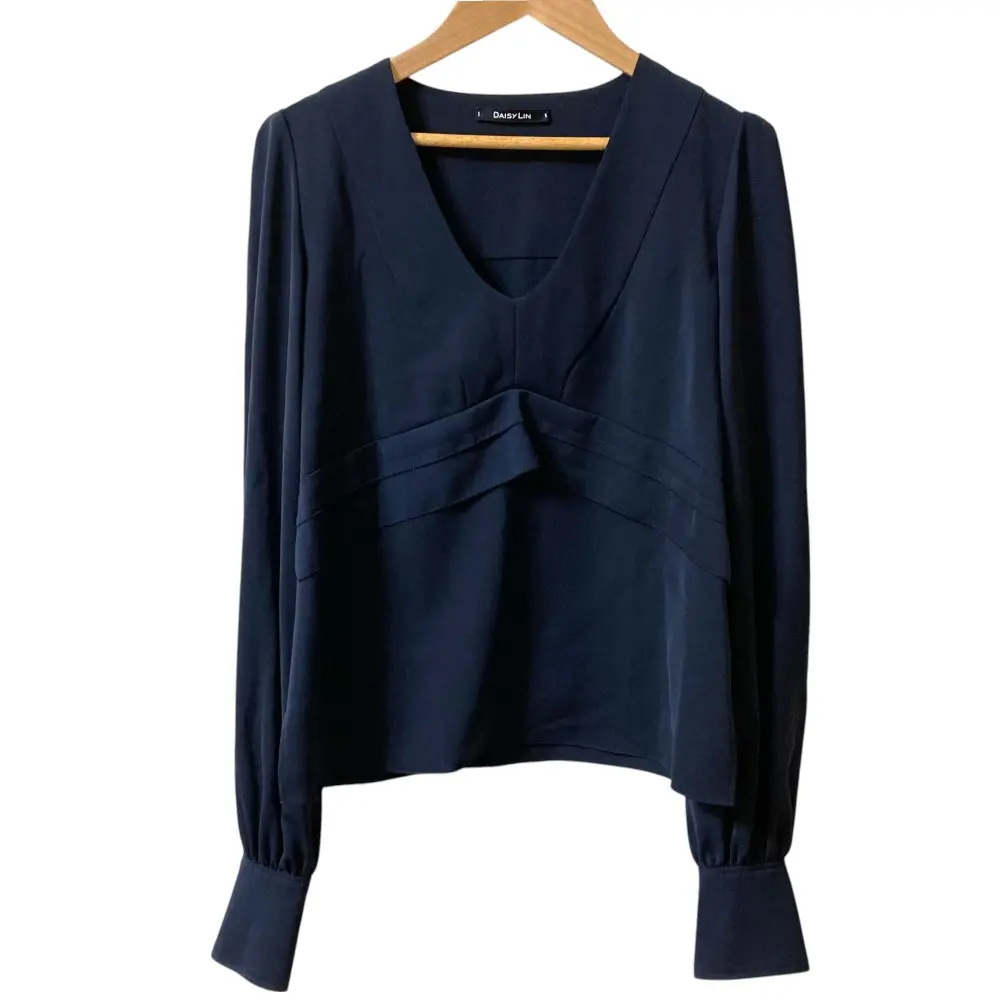 DAISY LIN デイジーリン フォクシー Photogenic Puff Blouse ブラウス 06301 サイズ40 ネイビー
