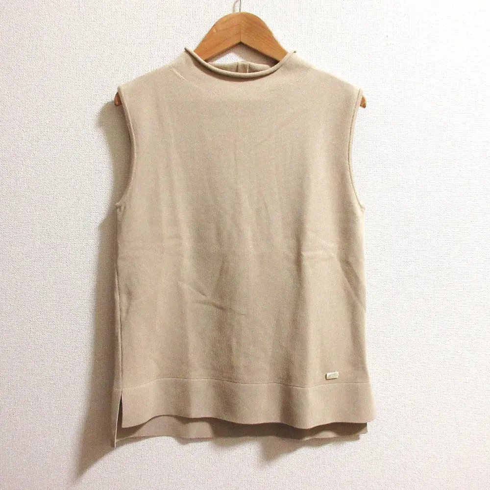 DAISY LIN FOXEY デイジーリン フォクシー スタイリストラブ ノースリーブ ニットカットソー 06292 サイズ38 ベージュ