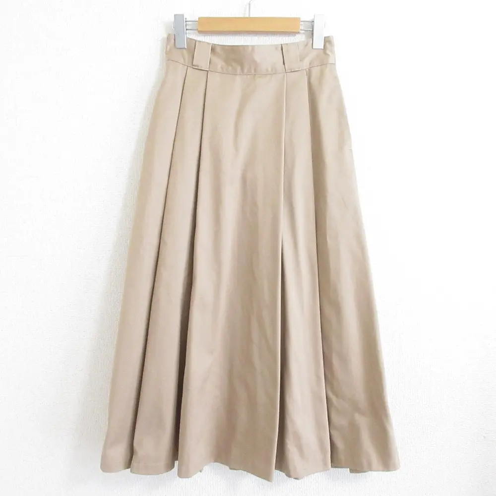 DANTON ダントン WEST POINT ウエポン タックフレア ロングスカート JD-5053 WTC 36 ベージュ