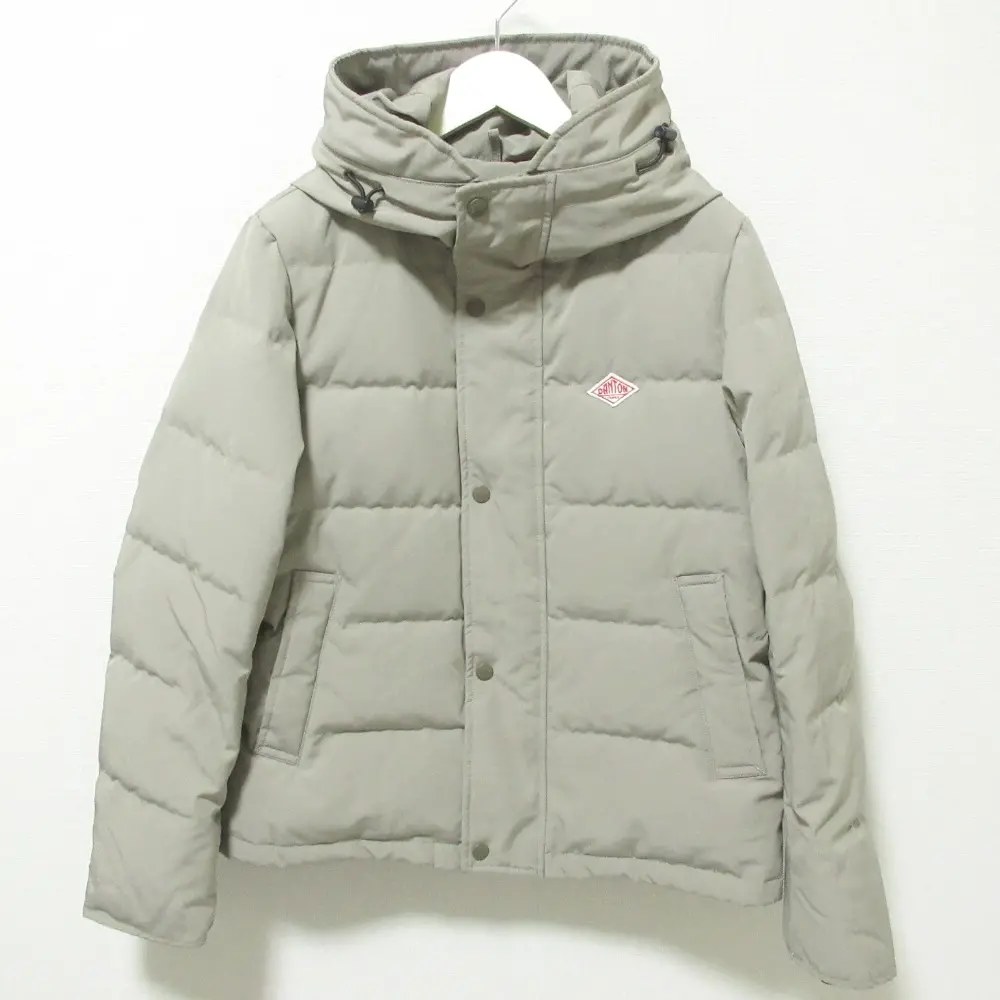 DANTON ダントン SHORT DOWN JACKET ショート丈 フーデッド ダウンジャケット コート ブルゾン JD-8931 38 ベージュ