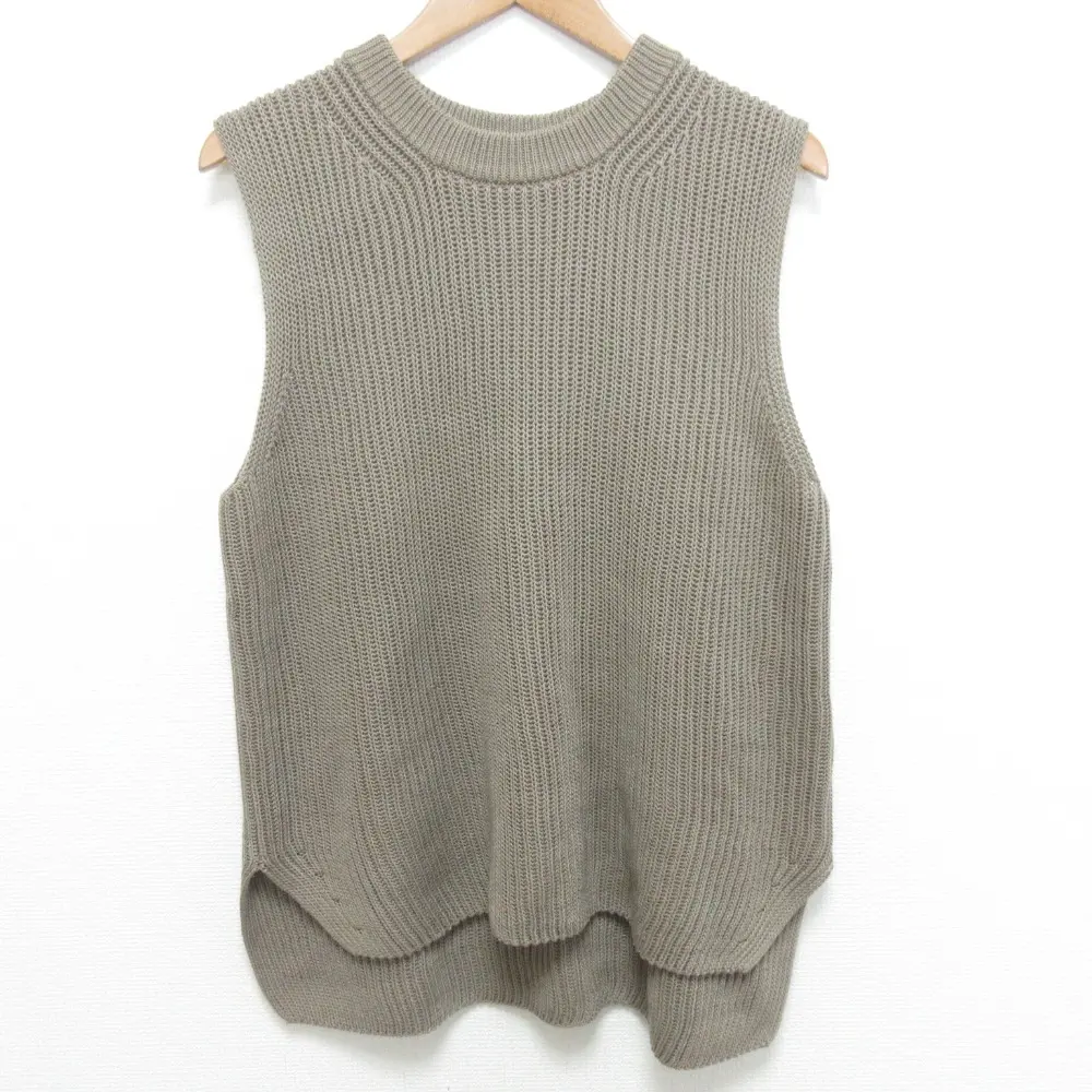 24SS EVERYDAY I LIKE. エブリデイアイライク ドゥーズィエムクラス Polite ニット ベスト ノースリーブ セーター ブラウン