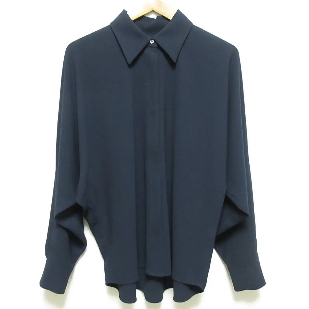 24SS ColPierrot  Deuxieme Classe コルピエロ ドゥーズィーエムクラス ドルマンスリーブシャツ ブラウス ネイビー