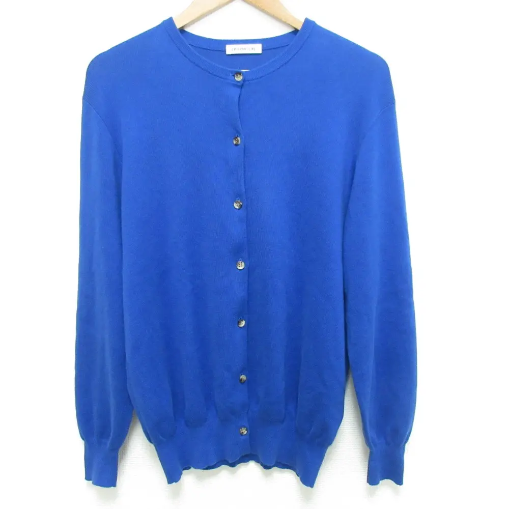 22SS EVERYDAY I LIKE. エブリデイアイライク ドゥーズィエムクラス クルーネック ニット カーディガン ブルー