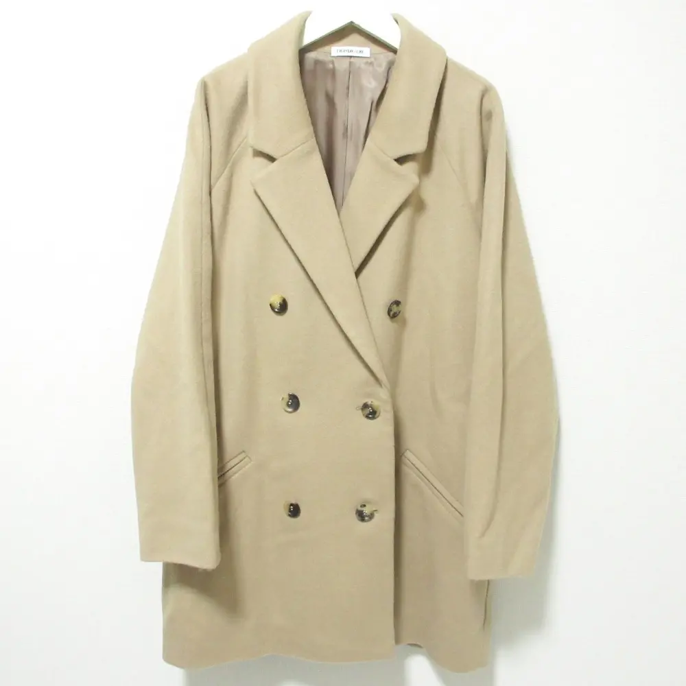 22AW EVERYDAY I LIKE. エヴリディアイライク ドゥーズィエムクラス Short Double コート ダブルコート キャメル