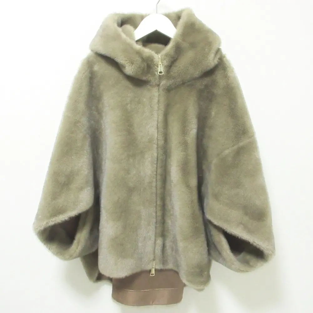23AW Deuxieme Classe MY WHITE  ドゥーズィエムクラス マイホワイト KHAKI ブルゾン エコファー リバーシブルジャケット U カーキ