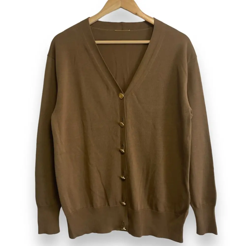 Deuxieme Classe ドゥーズィエムクラス ウール100％ 金ボタン Vネック