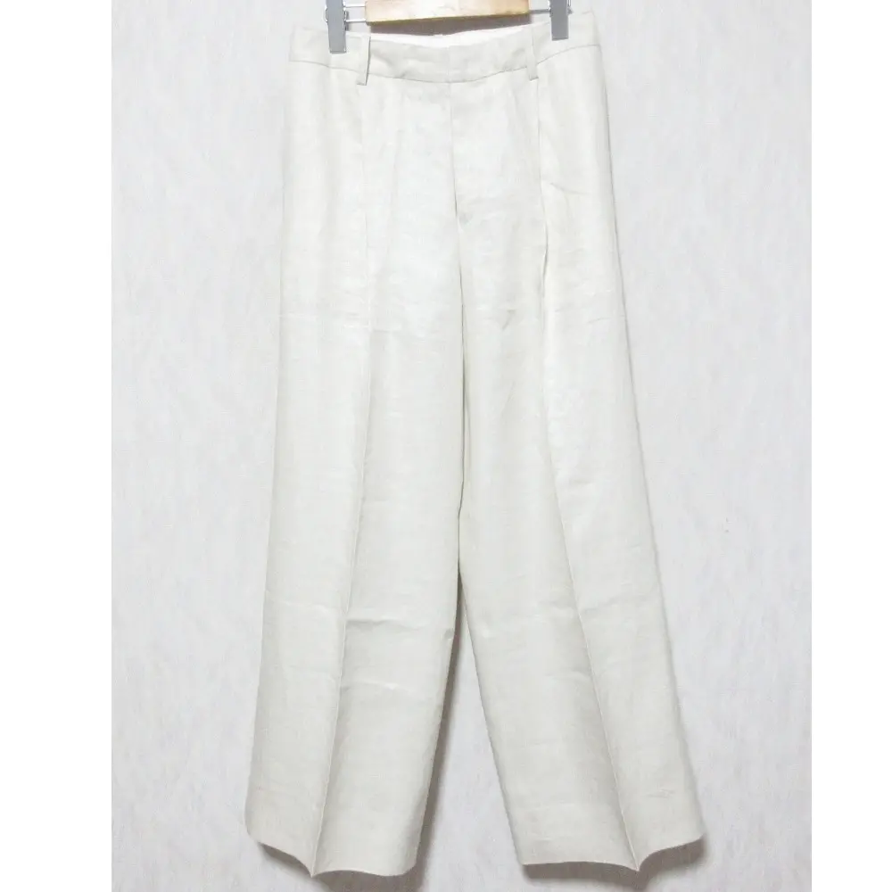 23SS DEUXIEME CLASSE ドゥーズィエムクラス Dashingly パンツ リネン ワイド スラックス 23030500701010 38 ライトベージュ