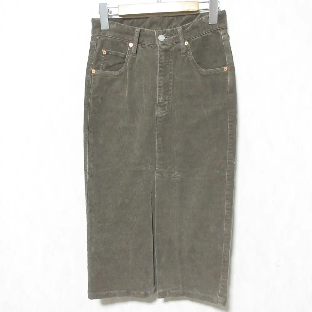 Deuxieme Classe ドゥーズィエムクラス コーデュロイスカート サイズ34 ブラウン